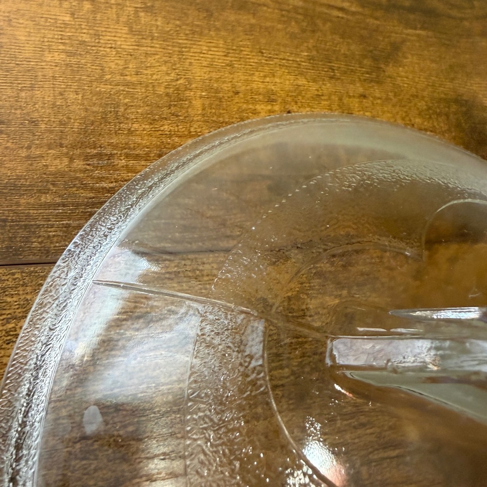 Vtg Club Aluminum Clear Glass Replacement Lid SP-2-C 7.25 Inch Clover Design - Picture 6 of 10